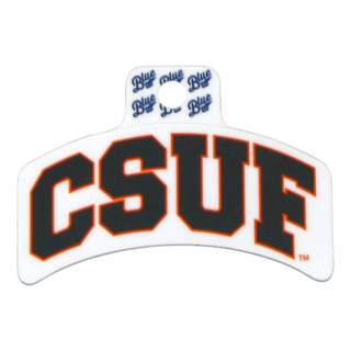Arched CSUF Decal